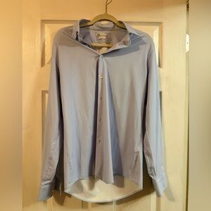 Zara Sky Blue Slim Fit Shirt